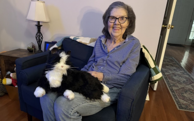At 88, she thought she was done with pets — then came this robot cat